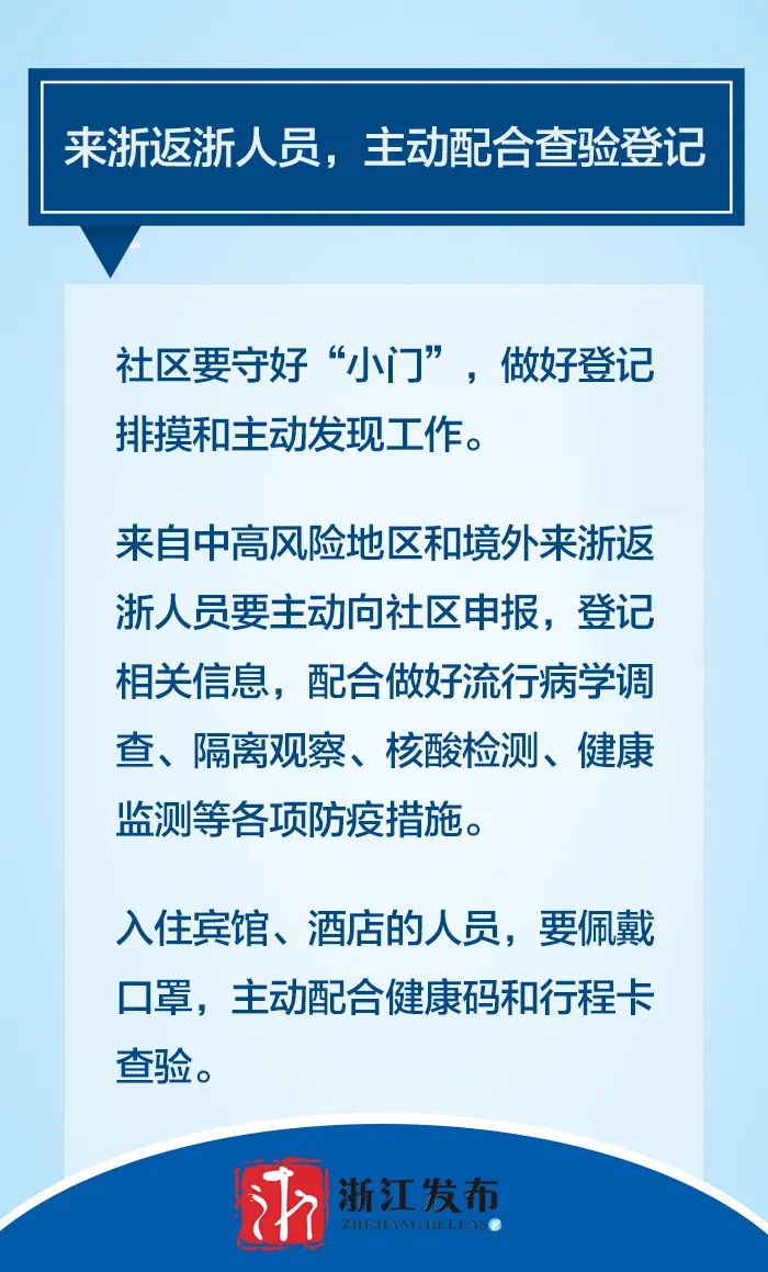 浙江省防控办最新通知，科学精准防控，筑牢疫情防线